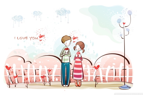 Обои Valentines Day Date 480x320