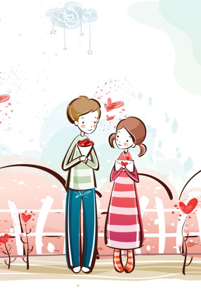 Das Valentines Day Date Wallpaper 640x960