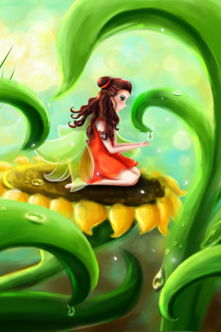 Fairy Girl wallpaper 320x480