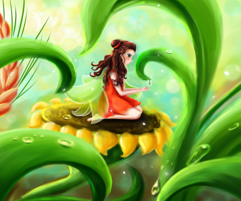 Das Fairy Girl Wallpaper 480x400