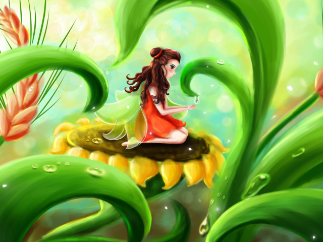 Das Fairy Girl Wallpaper 640x480
