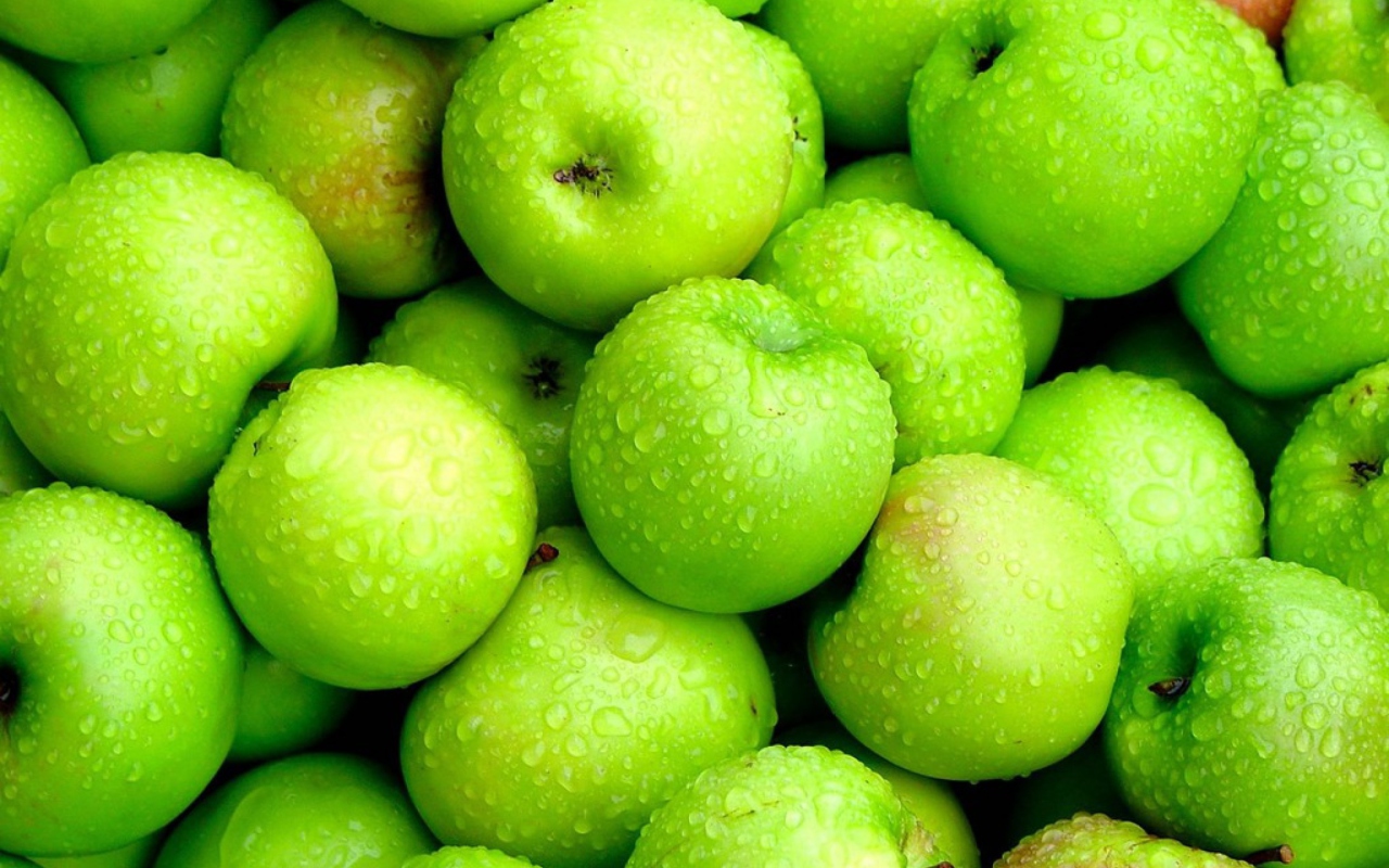Green Apples wallpaper 1280x800