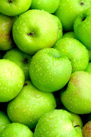 Sfondi Green Apples 320x480