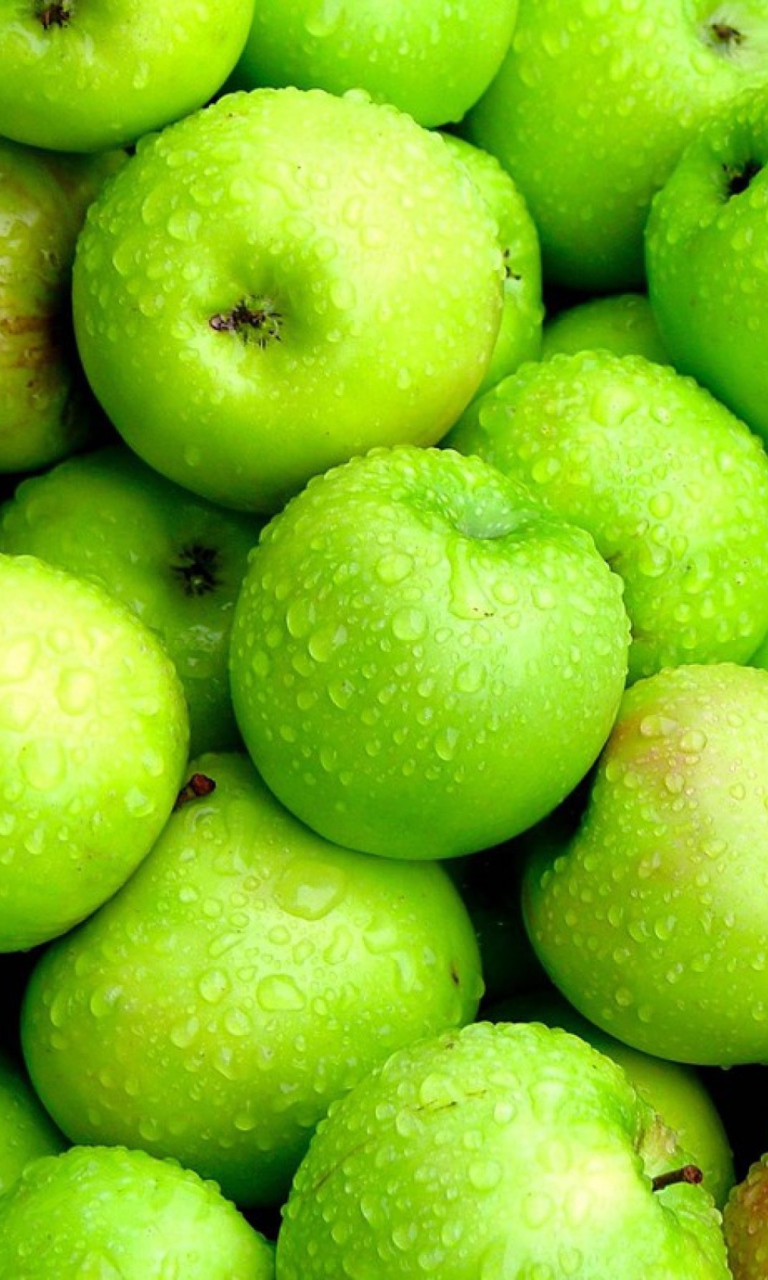 Das Green Apples Wallpaper 768x1280
