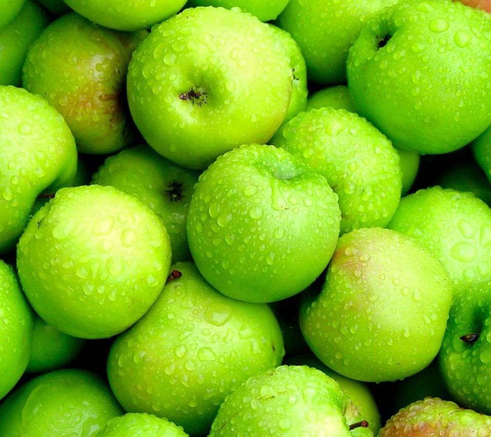 Das Green Apples Wallpaper 960x854