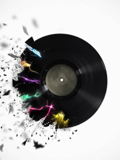 Das DJ Vinyl Wallpaper 240x320