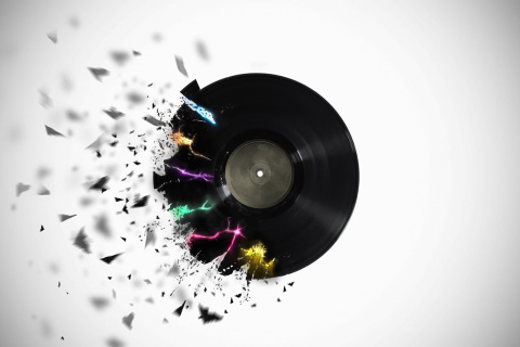 Das DJ Vinyl Wallpaper 480x320