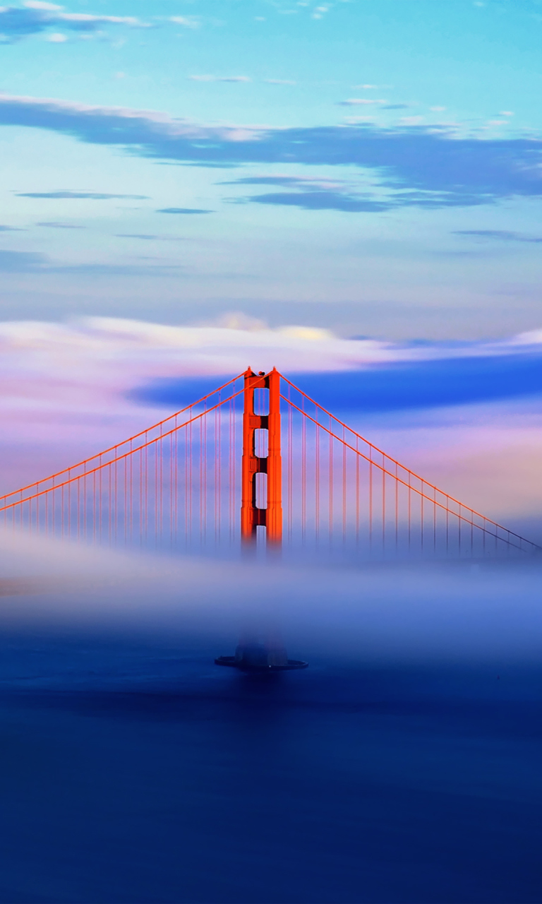 Обои San Francisco Golden Gate 768x1280