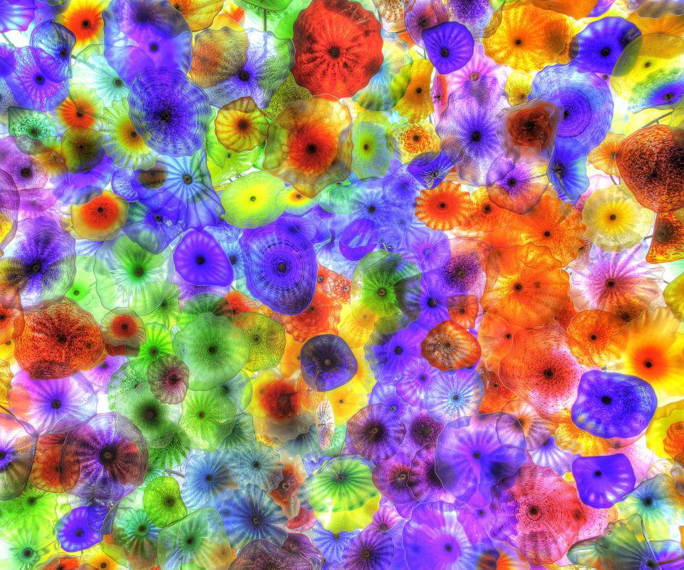 Colorful Glass Design wallpaper 960x800