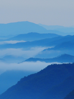 Blue Mountainscape wallpaper 240x320