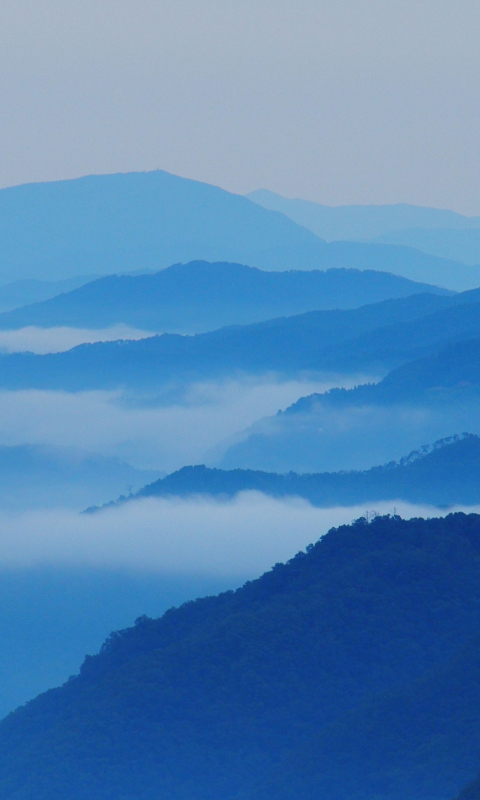 Blue Mountainscape screenshot #1 480x800