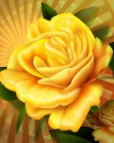 Two yellow flowers wallpaper 128x160