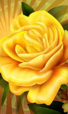 Two yellow flowers screenshot #1 240x400