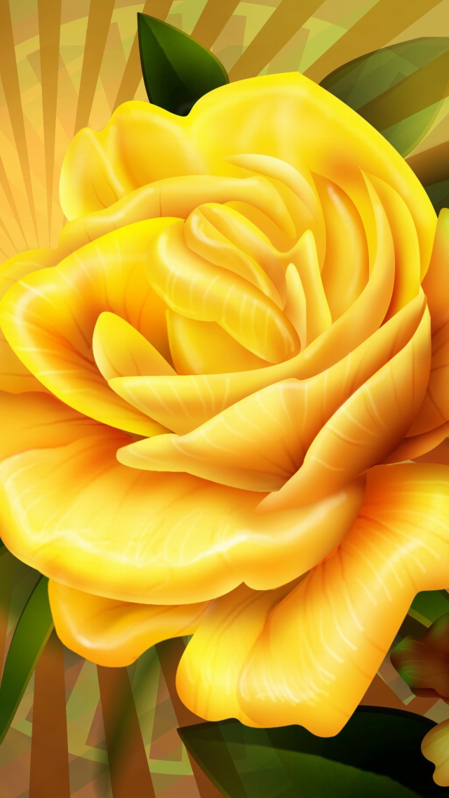 Fondo de pantalla Two yellow flowers 640x1136