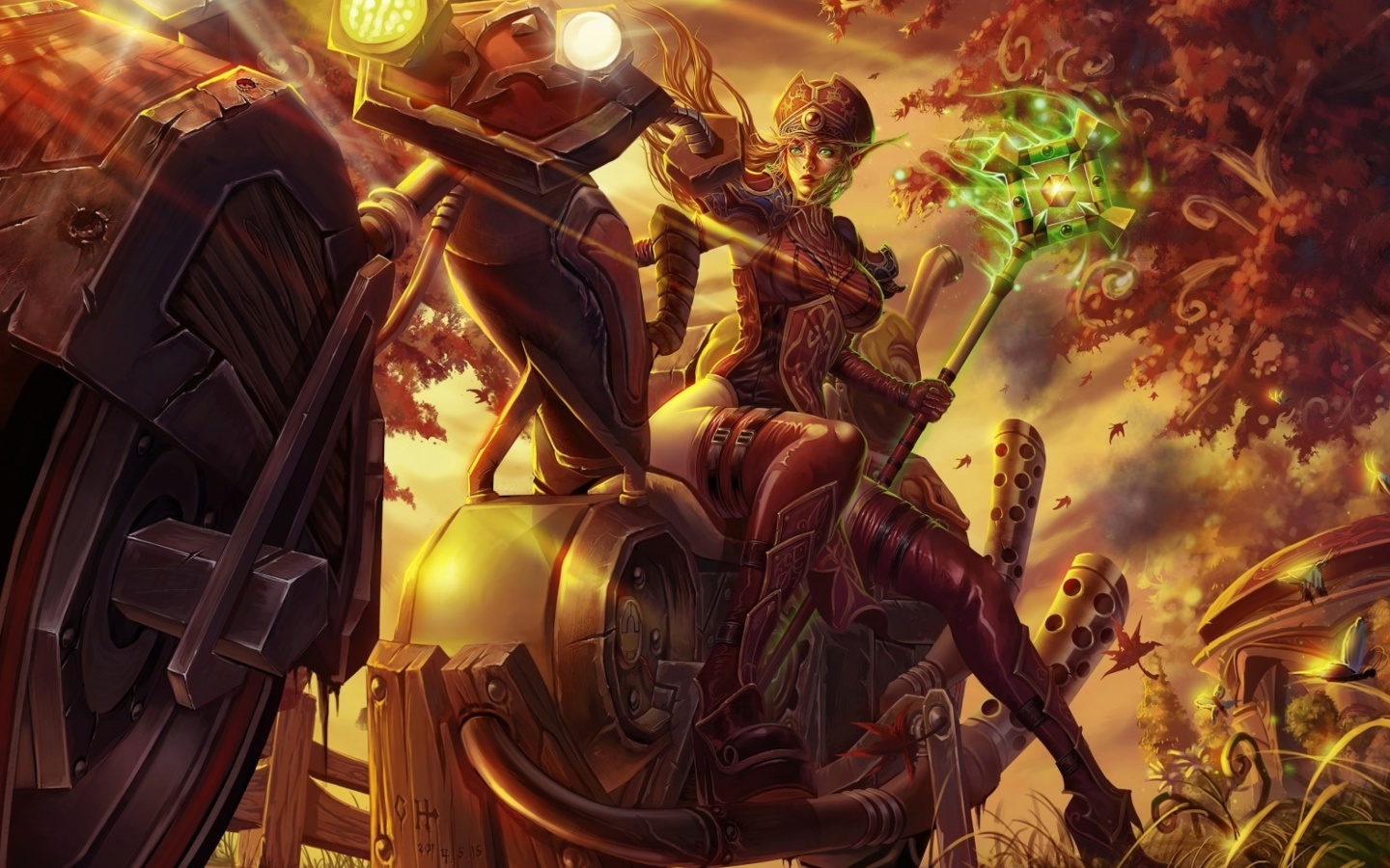 Das Blood Elf World of Warcraft Wallpaper 1440x900