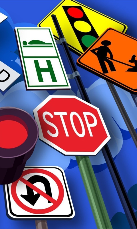 Fondo de pantalla Traffic Signs 480x800