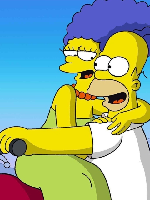 Das The Simpsons Cartoon Wallpaper 480x640