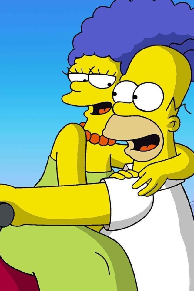 Das The Simpsons Cartoon Wallpaper 640x960