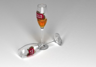 Stella Artois Glasses Background for Android, iPhone and iPad