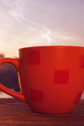 Das Good Morning with Coffee Wallpaper 320x480
