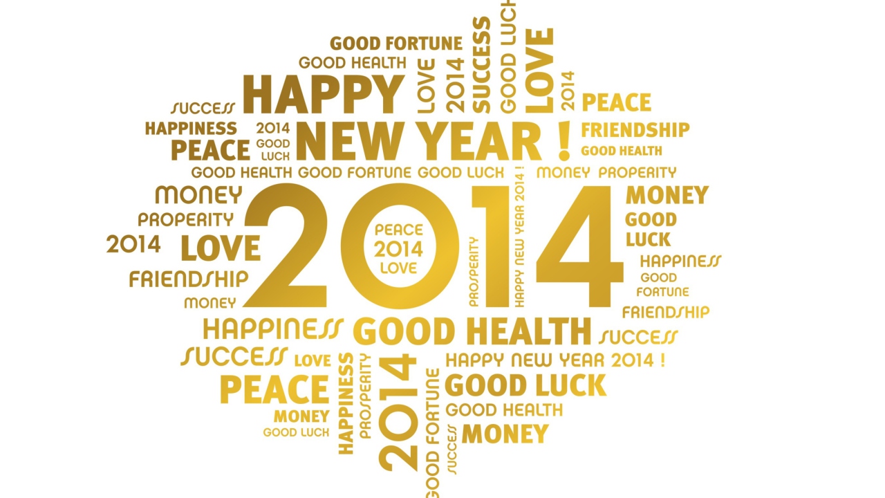 Das New Year 2014 Wallpaper 1280x720