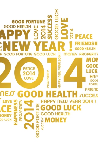 Fondo de pantalla New Year 2014 320x480