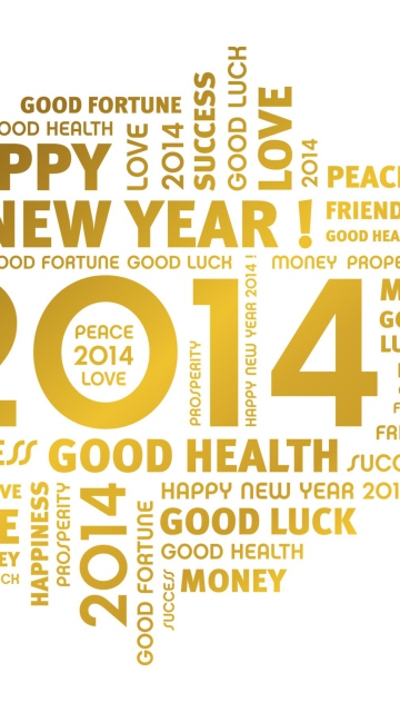 Das New Year 2014 Wallpaper 360x640