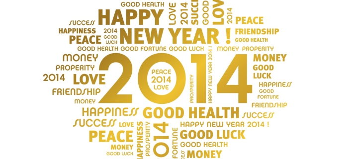 New Year 2014 wallpaper 720x320