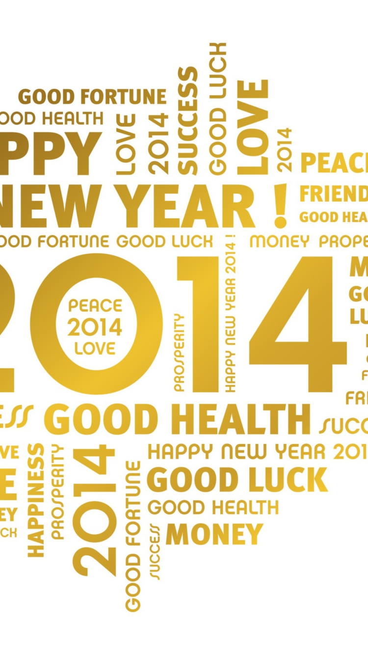 New Year 2014 wallpaper 750x1334
