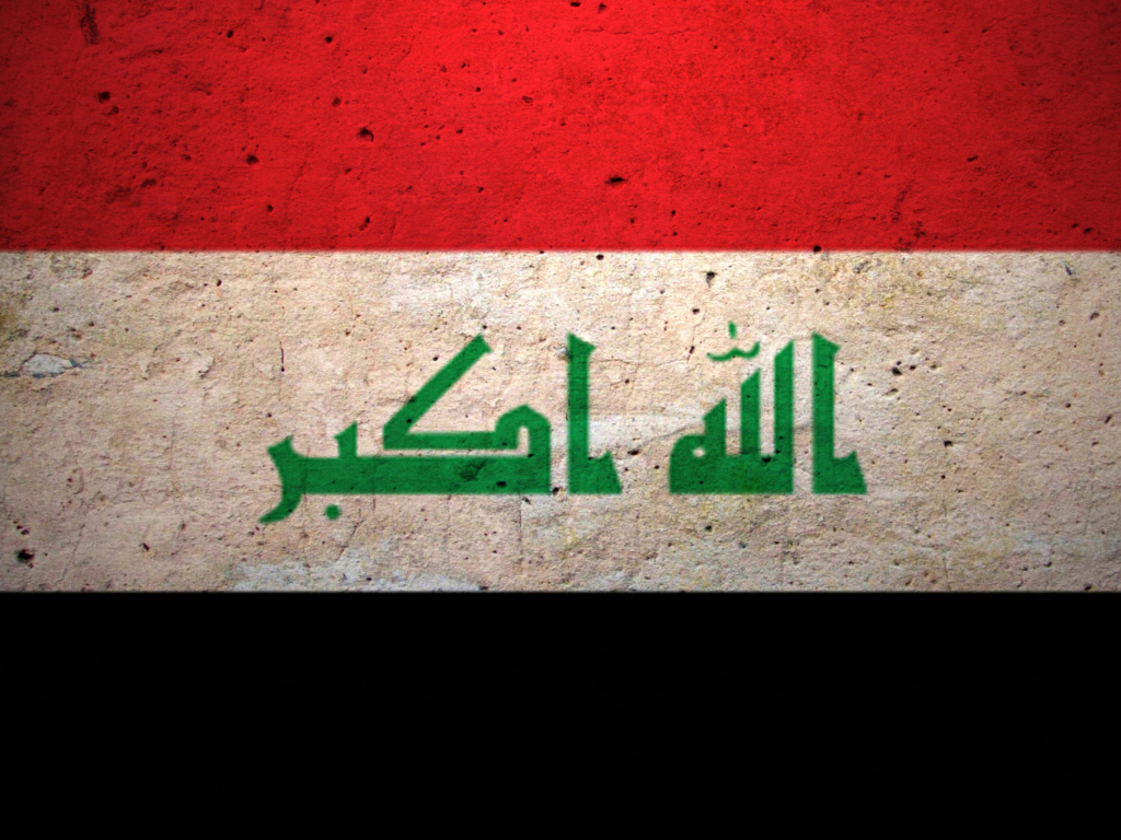 Grunge Flag Of Iraq wallpaper 1024x768