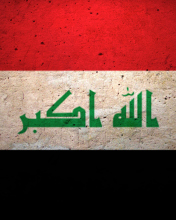 Das Grunge Flag Of Iraq Wallpaper 176x220
