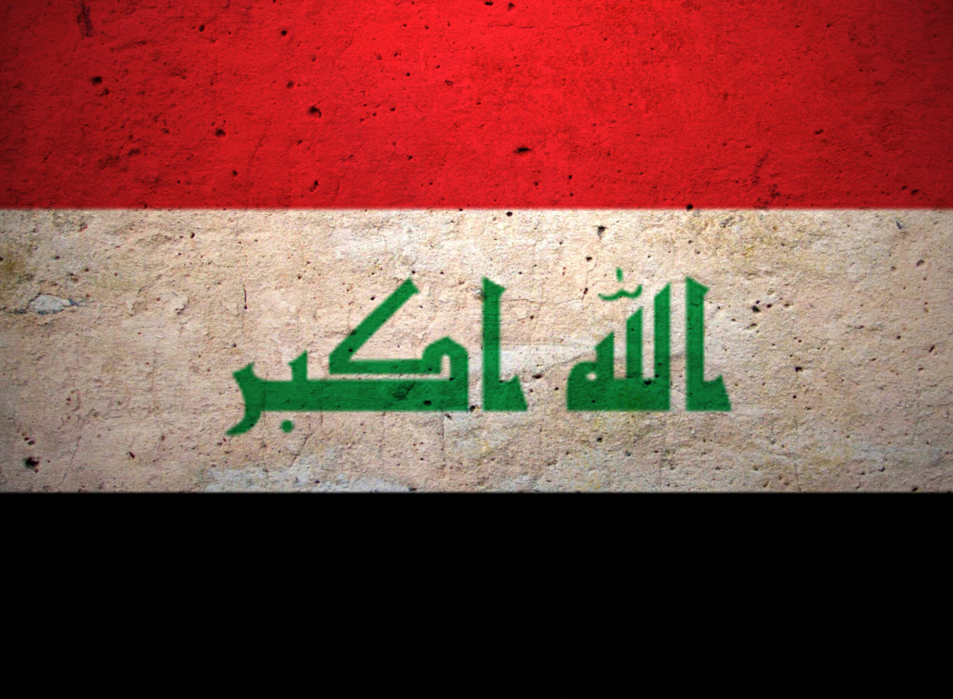 Screenshot №1 pro téma Grunge Flag Of Iraq 1920x1408