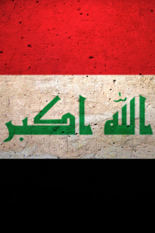 Grunge Flag Of Iraq wallpaper 320x480