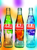 Обои Coca Cola Bottles 132x176