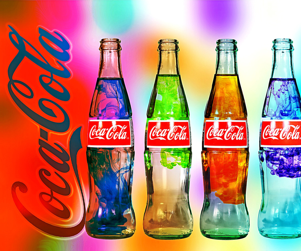 Das Coca Cola Bottles Wallpaper 960x800