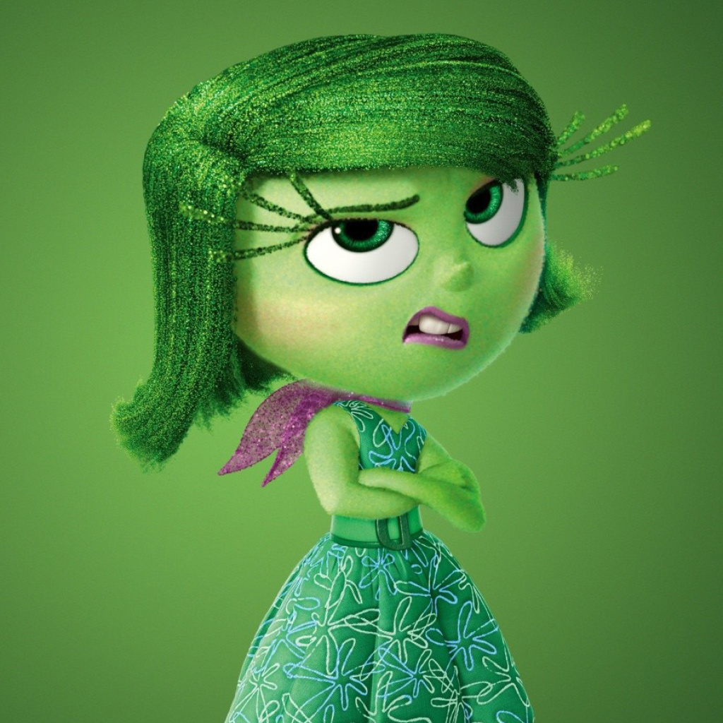 Sfondi Disgust from Inside Out Cartoon 1024x1024