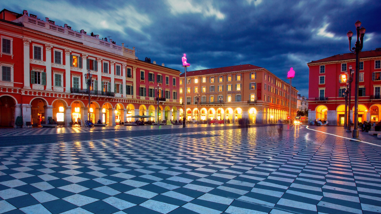 Place Massena, Nice wallpaper 1280x720