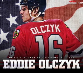 Eddie Olczyk Chicago Blackhawks Picture for iPad Air