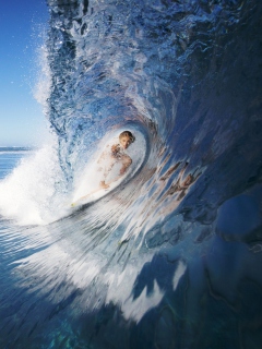 Female Surfer wallpaper 240x320