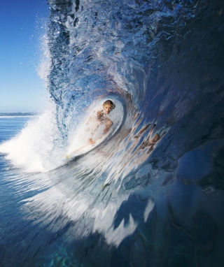 Kostenloses Female Surfer Wallpaper für Nokia X6 8GB