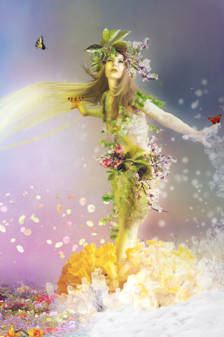 Screenshot №1 pro téma Spring Goddess 320x480