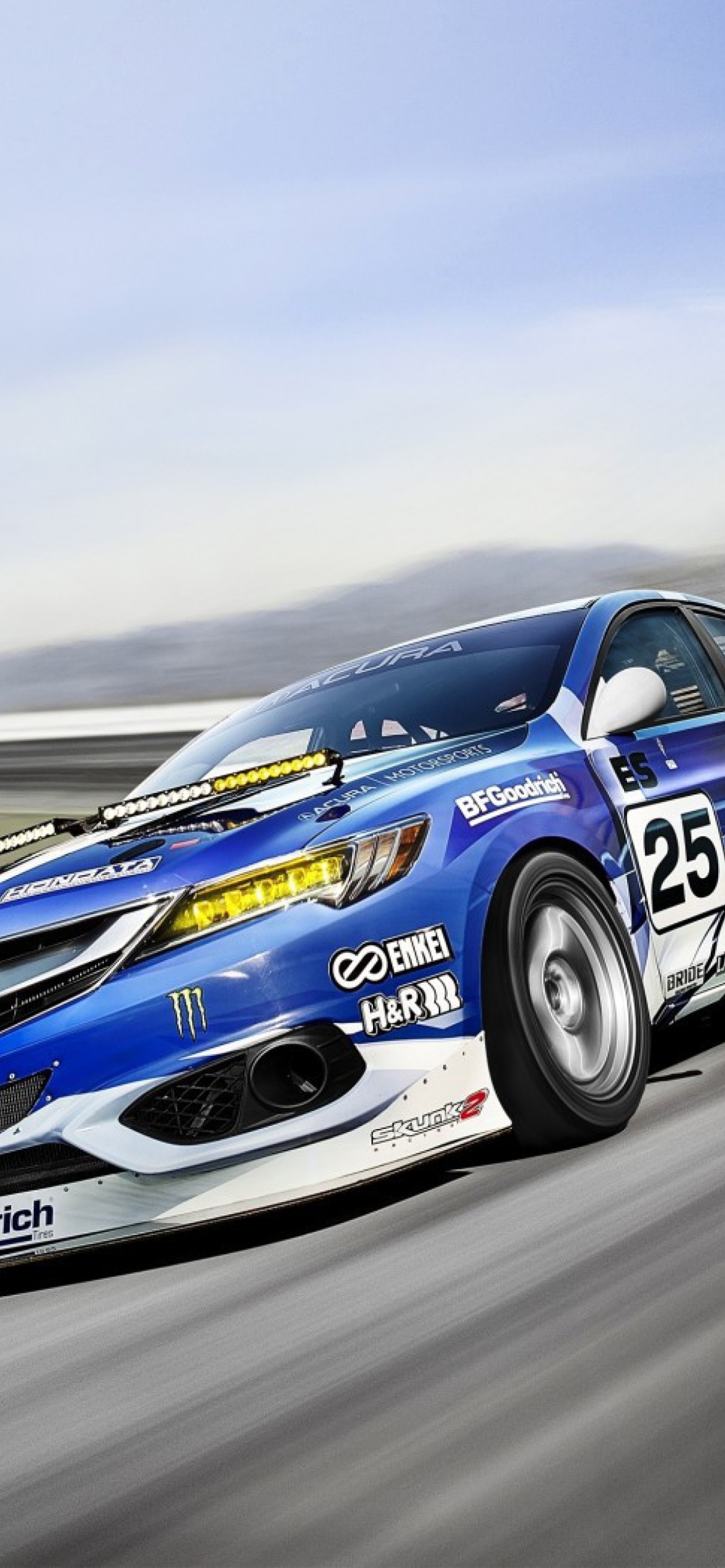 Acura ILX Endurance Racer wallpaper 1170x2532
