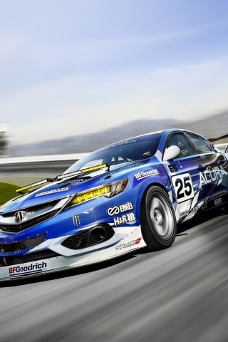 Das Acura ILX Endurance Racer Wallpaper 320x480