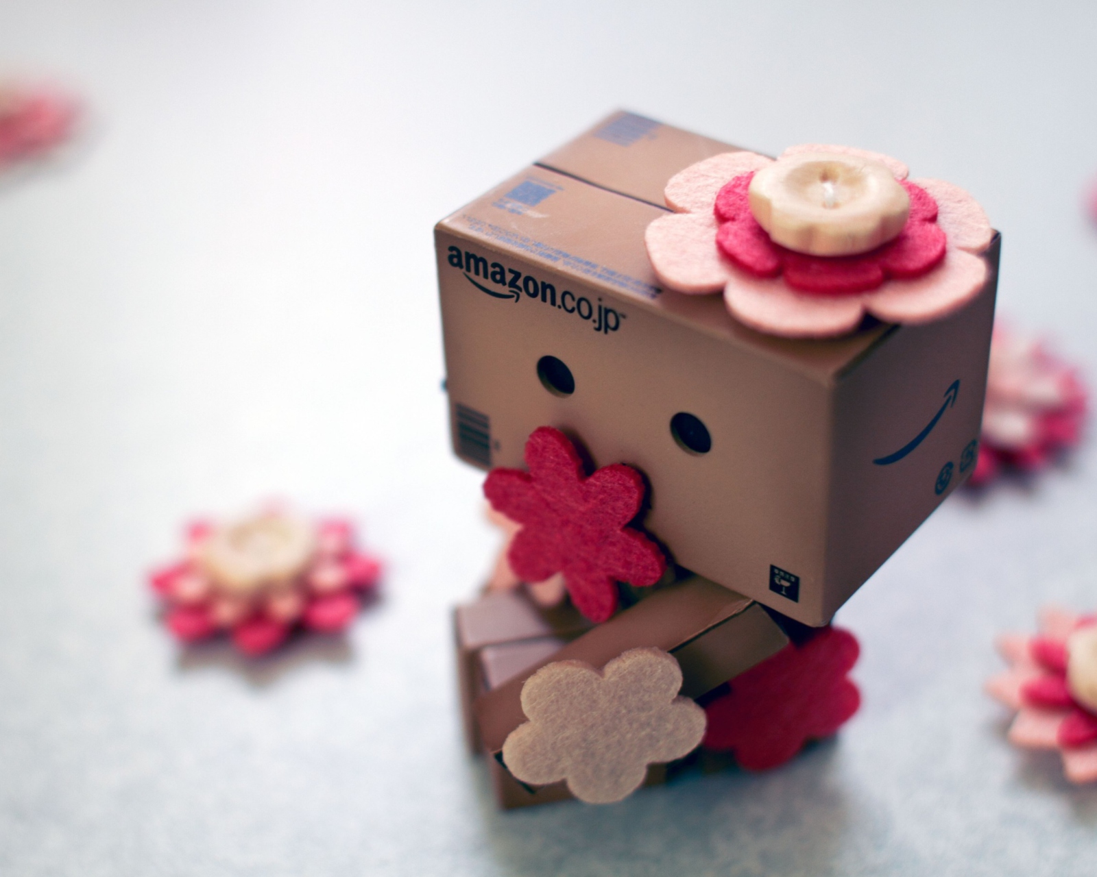 Danbo And Flowers wallpaper 1600x1280