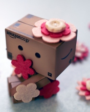 Danbo And Flowers wallpaper 176x220