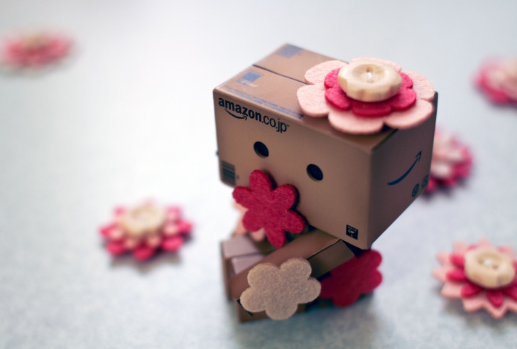 Danbo And Flowers wallpaper