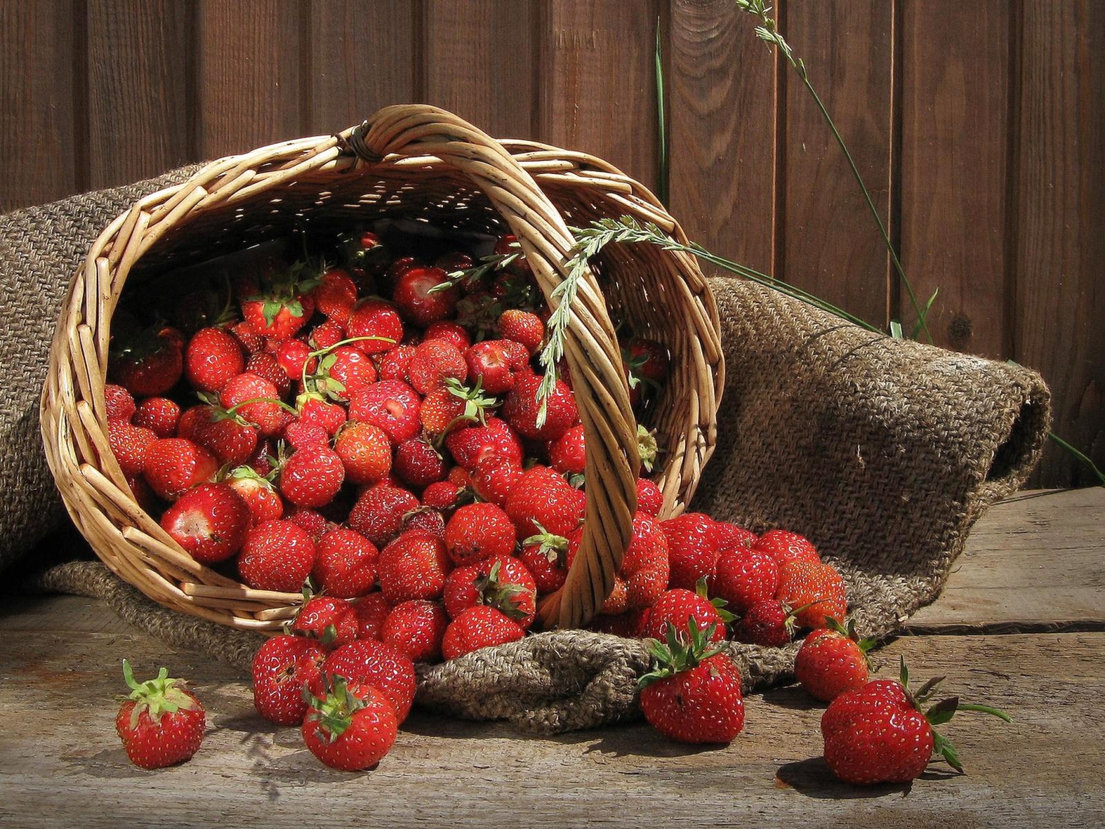 Strawberry Basket wallpaper 1600x1200