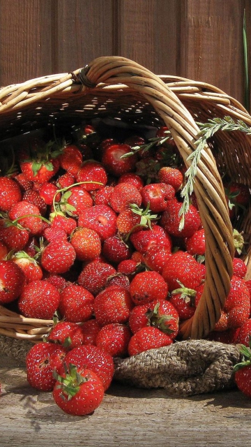 Strawberry Basket wallpaper 360x640