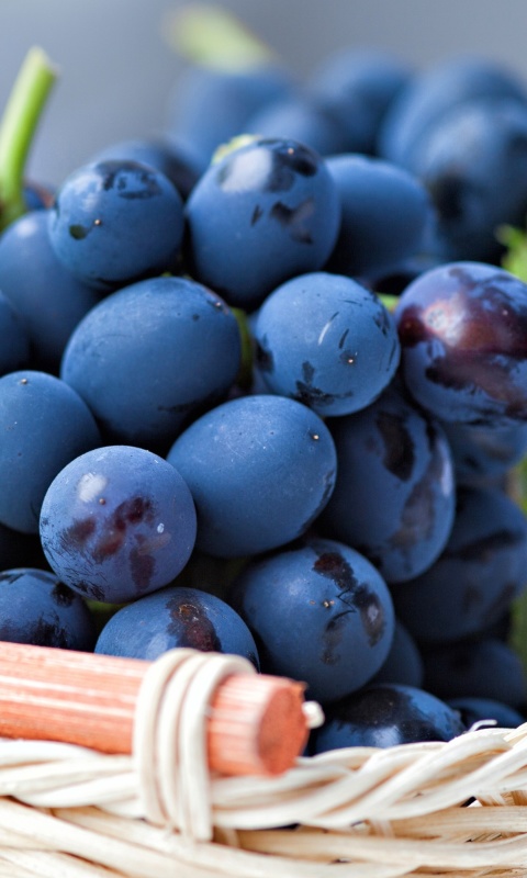 Das Grapes from Greece Wallpaper 480x800