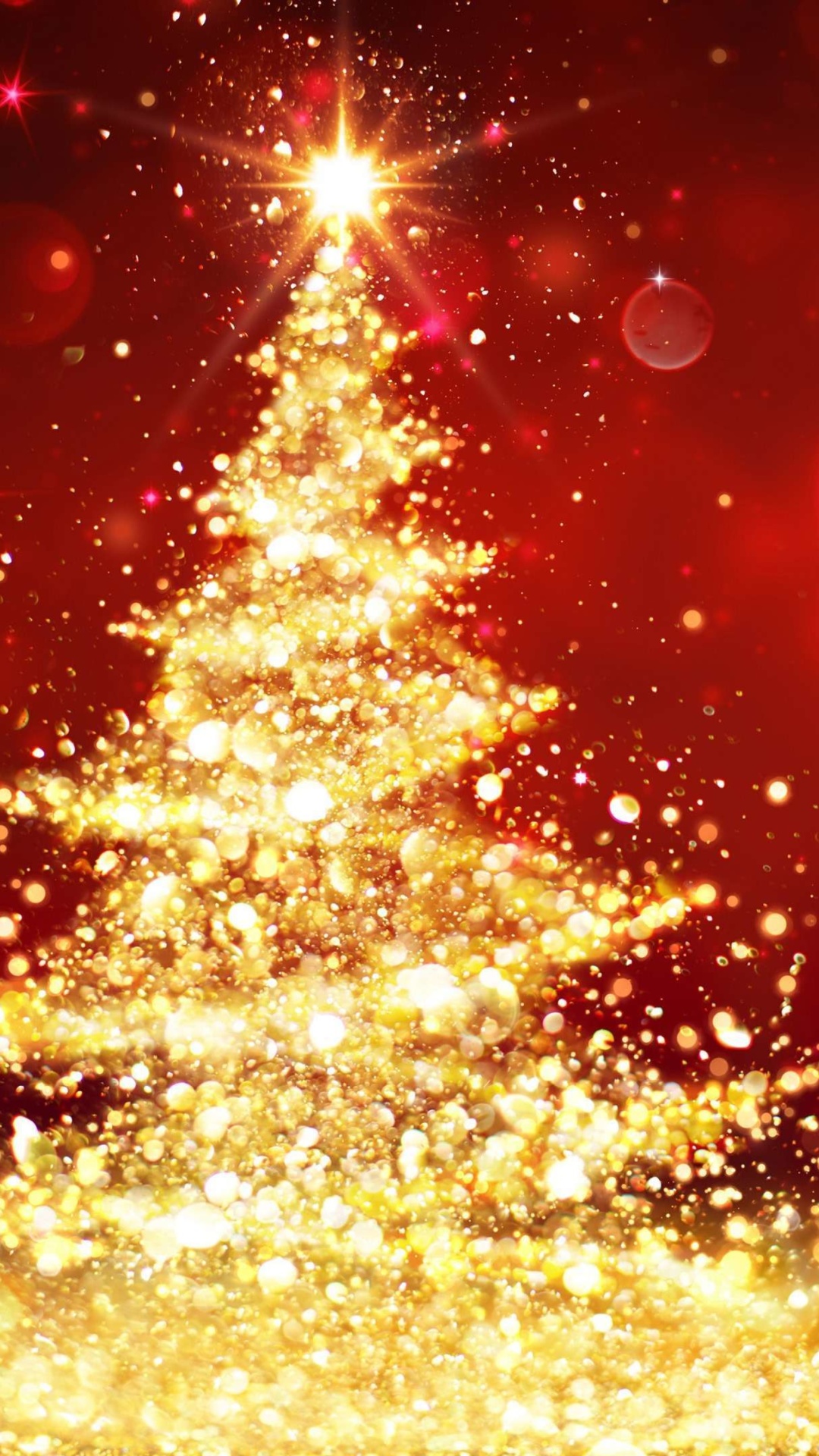 Das Christmas Tree Backdrop Wallpaper 1080x1920